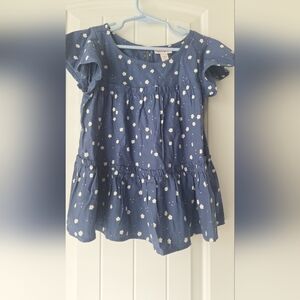 Blue Floral Kids Top